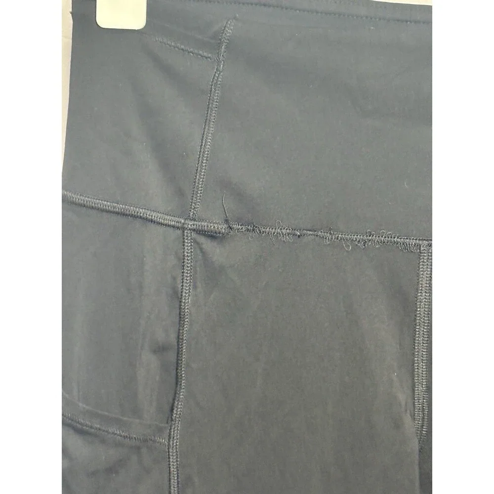 Lululemon Fast & Free 7/8 Tight II 25” Black Nulux Leggings Womens 6 Pockets